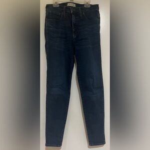 Madewell Women’s Dark Blue High Rise Slim Jeans